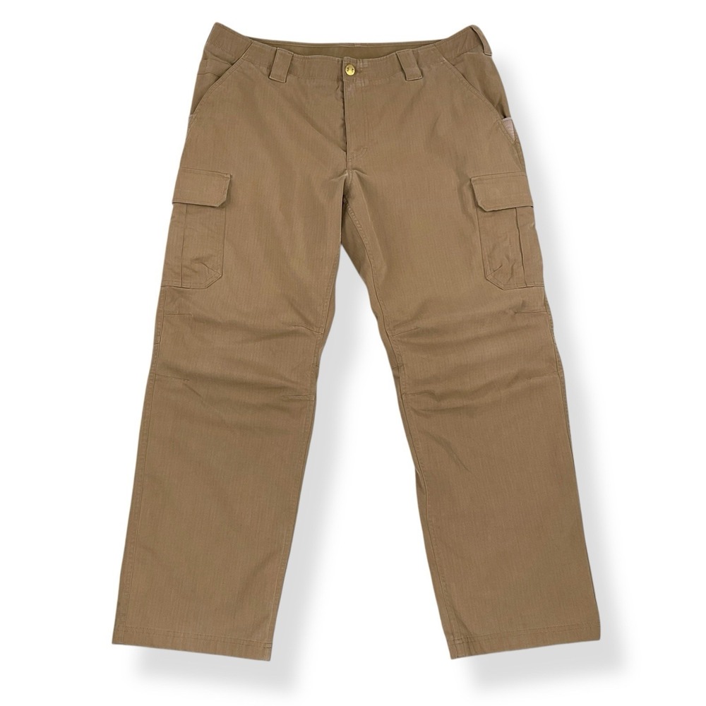 UNDER ARMOUR Pants‎ Men 40x32 (ACTUAL 40x31) Tan Brown Strorm Ripstop Straight